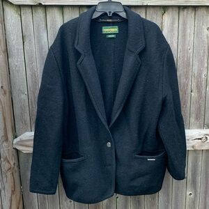 Geiger 42R vintage black wool blazer!